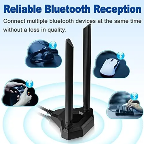 Another view of the Eightwood Dual Band WiFi Antenna 2.4GHz 5GHz RP-SMA WiFi Antennae