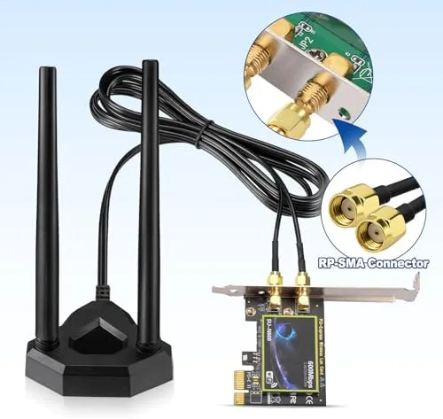 The Eightwood Dual Band WiFi Antenna 2.4GHz 5GHz RP-SMA WiFi Antennae compared in context