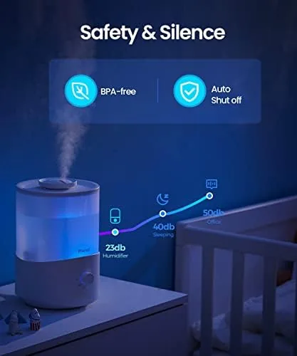 The Pharata Humidifiers for Bedroom Large Room, 2.5L Cool Mist Humidifier compared in context