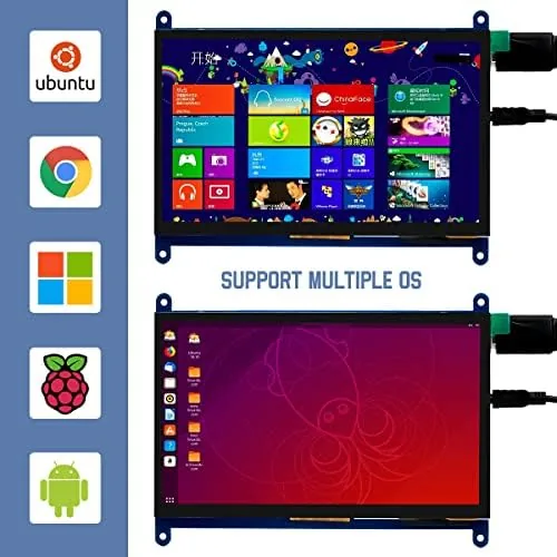 The Hosyond 7 Inch IPS LCD Touch Screen Display Panel 1024×600 compared in context