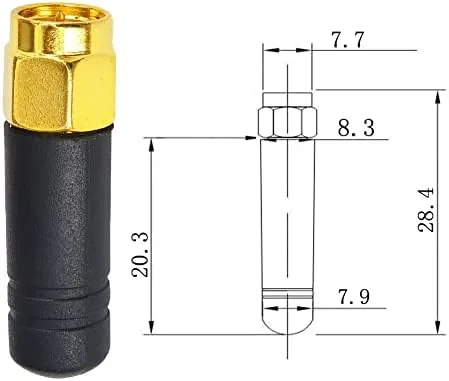 The 2.4GHz WiFi Antenna SMA Male Omni Mini Thumb FPV Antenna in real use
