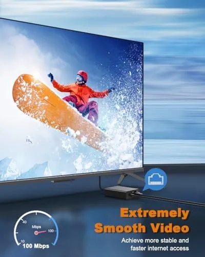 The Ethernet Adapter for Fire TV Stick, Electop Micro USB to in real use