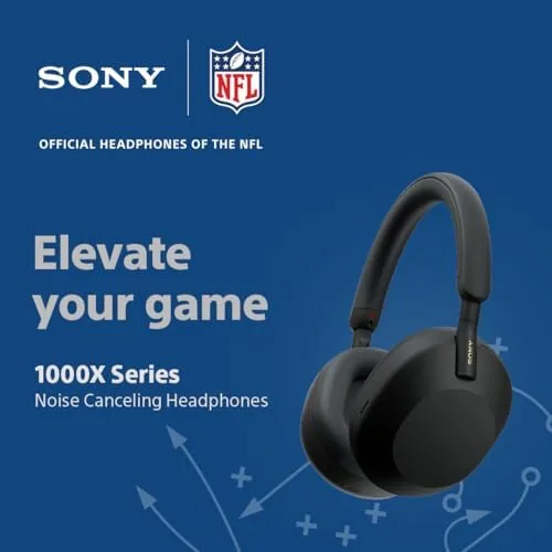 Close look at the Sony WH-1000XM5 Premium Noise Cancelling Wireless Headphones, Silver | Auto build quality