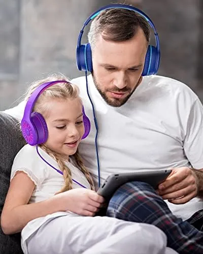 Close look at the ELECDER i45 Kids Headphones Wired, On-Ear Headphones for School Teens build quality