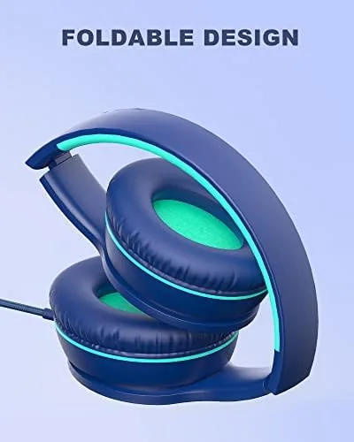 The ELECDER i45 Kids Headphones Wired, On-Ear Headphones for School Teens in real use