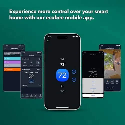 The ecobee Smart Thermostat Premium compared side by side