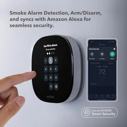 The ecobee Smart Thermostat Premium unboxing with the panel and sensor