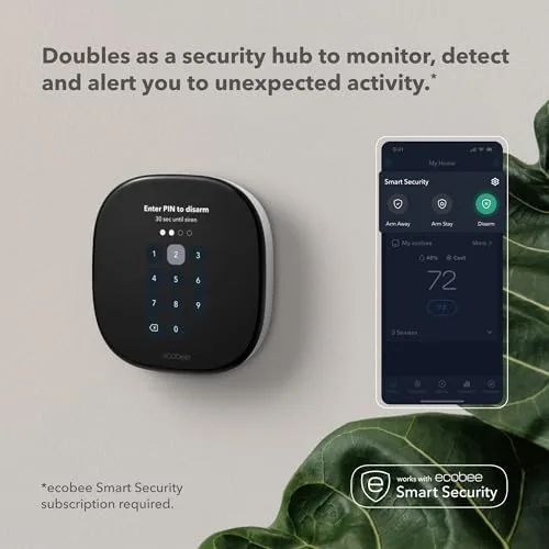 Voice control on a smart speaker adjusting the ecobee thermostat temperature