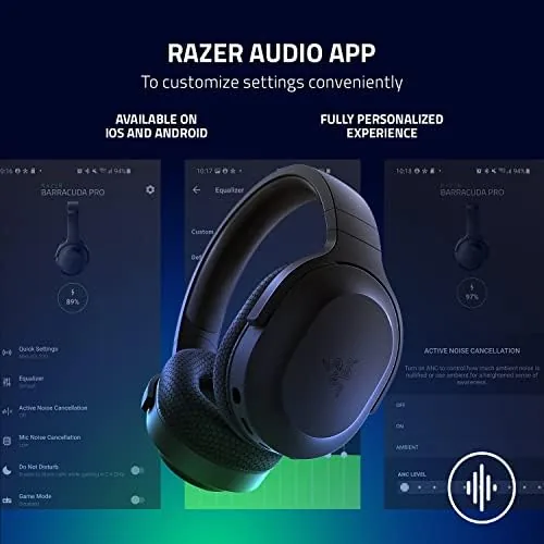 Close up of the Razer Barracuda X volume wheel and power switch