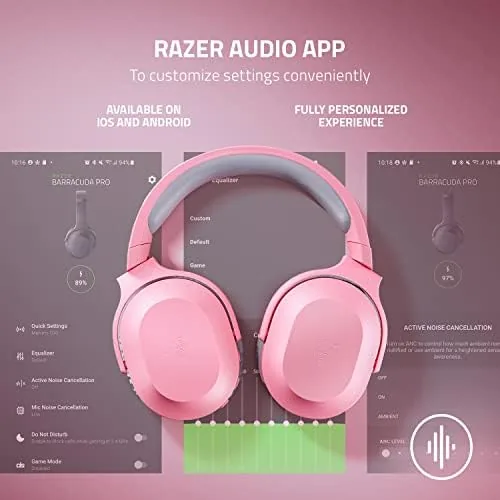 Close up of the detachable microphone on the Quartz Pink headset