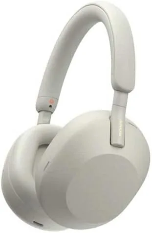 Sony WH-1000XM5S noise cancelling headphones in Silver/Gold