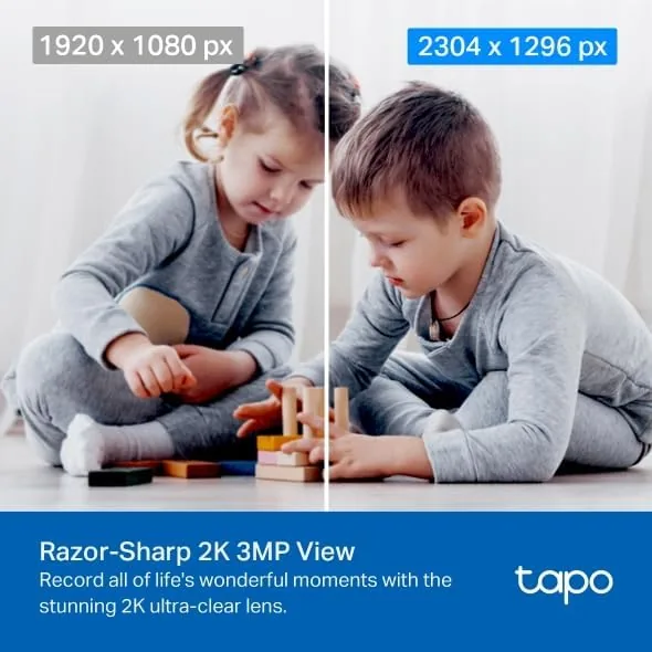 The Tapo 2K Pan/Tilt Security Camera for Baby Monitor, Dog Camera in real use