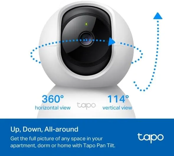 Another view of the Tapo 2K Pan/Tilt Security Camera for Baby Monitor, Dog Camera
