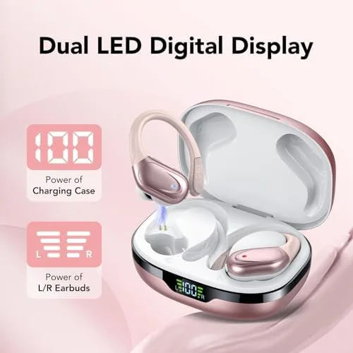 Close look at the Ear buds Wireless Earbuds Bluetooth 5.3 Headphones 60hrs Playtime with build quality