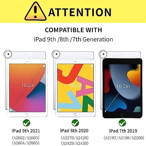 Close look at the JOGUIIA Kids Case for iPad 9th 8th 7th Generation,Shockproof Silicone build quality