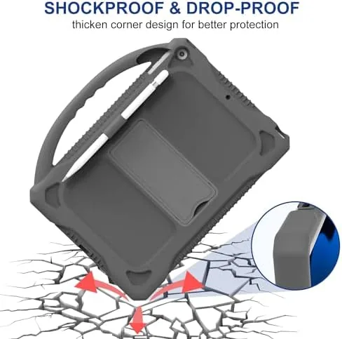 The JOGUIIA Kids Case for iPad 9th 8th 7th Generation,Shockproof Silicone in real use
