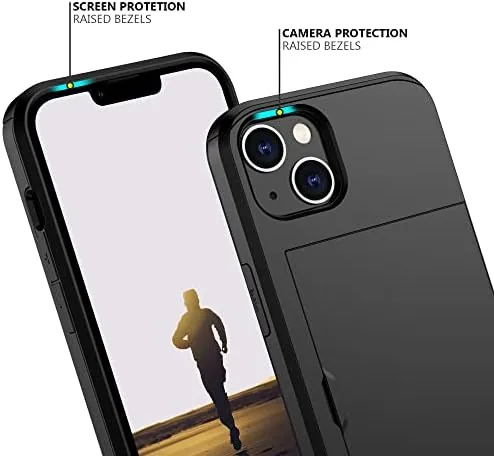 The Nvollnoe for iPhone 13 Case with Card Holder Black | in real use