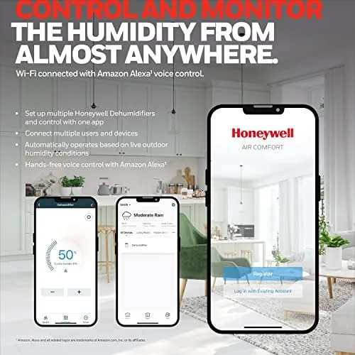 Close look at the Honeywell Smart WiFi Energy Star Dehumidifier for Medium Basements & build quality