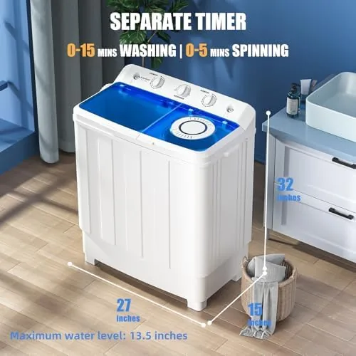Close up of the wash tub pulsator and the spinner basket