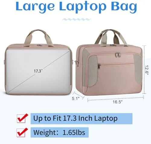 The Laptop Bag 17.3 Inch Work Briefcase Laptop Case Computer Messenger in real use