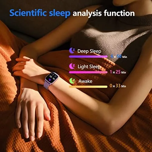 The FITVII Fitness Tracker, Smart Watch with 24/7 Blood Pressure Heart in real use