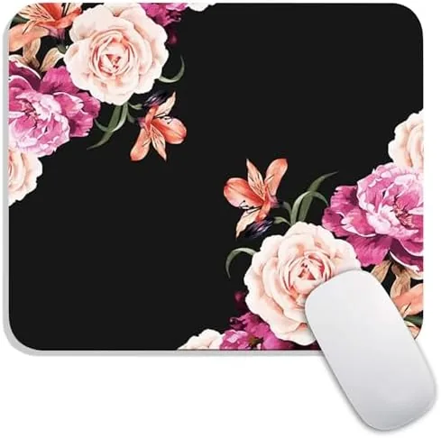 Square Mouse Pad Pretty Peony Flower, Personalized Premium-Textured Custom Mouse Mat Design, Washable Mousepad Review: Tested and Rated
