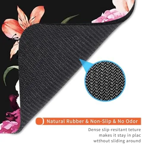 Another view of the Square Mouse Pad Pretty Peony Flower, Personalized Premium-Textured Custom Mouse