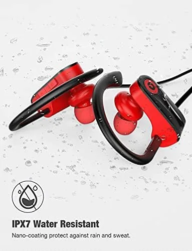 Another view of the Otium Wireless Bluetooth 5.3 Sport Headphones Built-in Mic in Ear