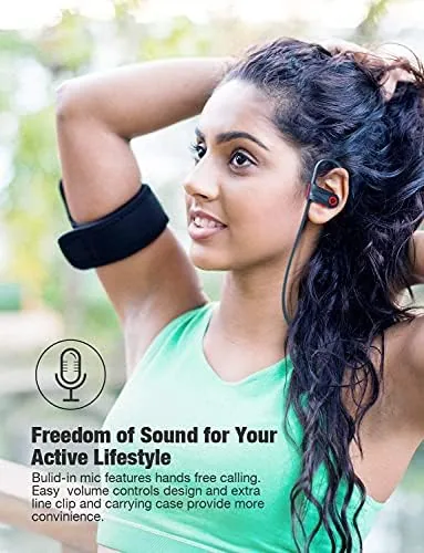 The Otium Wireless Bluetooth 5.3 Sport Headphones Built-in Mic in Ear compared in context