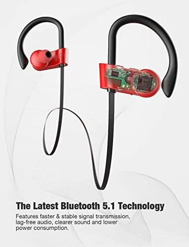 Testing the Otium Wireless Bluetooth 5.3 Sport Headphones Built-in Mic in Ear over two weeks
