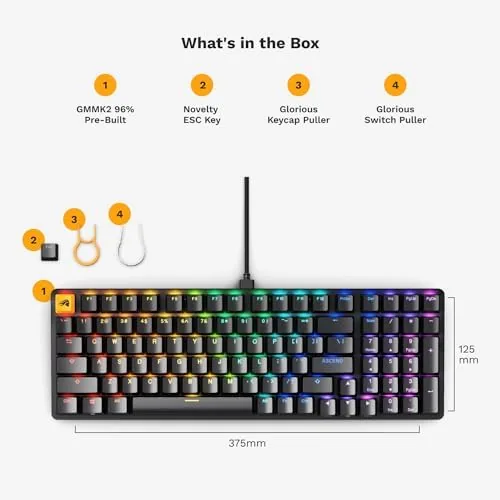 Switch puller removing a keycap from the GMMK 2 showing the hot-swap socket