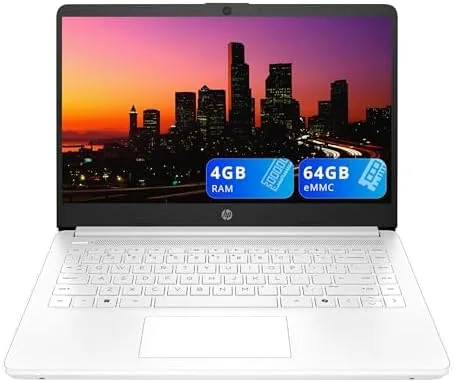 Close up of the HP laptop webcam above the screen bezel
