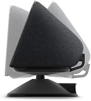 Echo Show 5 tilted forward on the stand during a video call