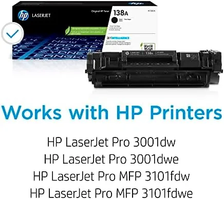 Close look at the HP 138A Black Toner Cartridge | Works with HP LaserJet build quality
