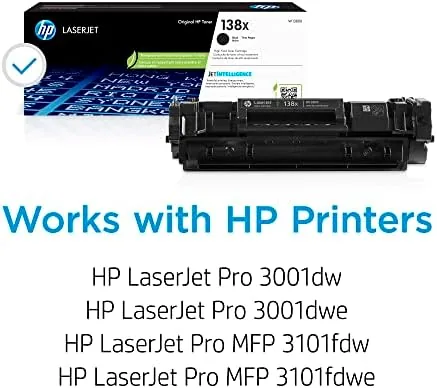 Close look at the HP 138X Black High-Yield Toner Cartridge | Works LaserJet Pro build quality
