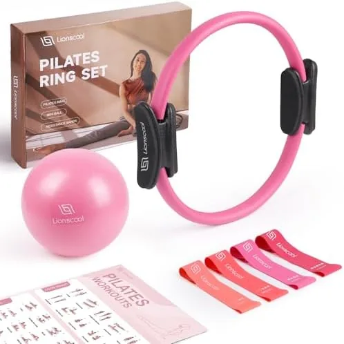 Testing the Pilates Ring Set 14" Magic Circle, 9" Mini Ball, Resistance over two weeks