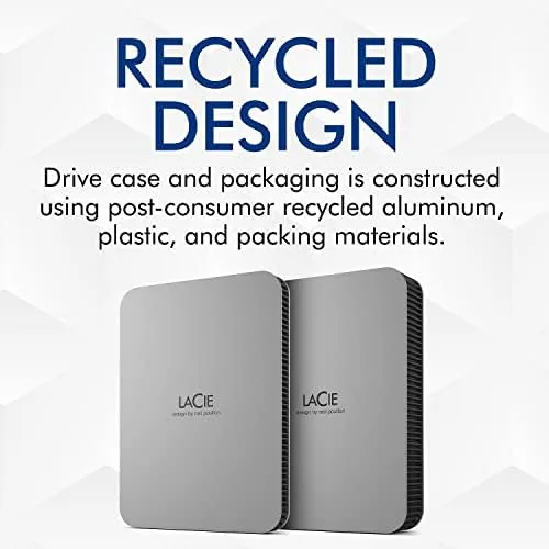 Another view of the LaCie Mobile Drive 4TB External Hard Drive Portable HDD, USB-C