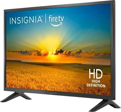 A scene from a streaming show displayed on the 32 inch HD screen