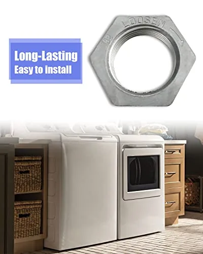 GE top-load washing machine with the agitator removed showing the hub nut location