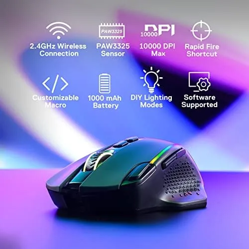 M810 PRO software showing button remapping and macro assignment