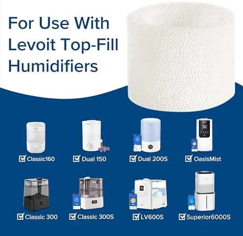 The humidifier in a bedroom running normally with the fresh filter