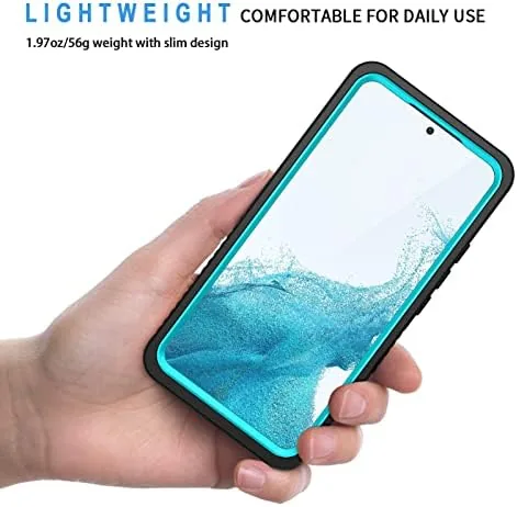 Close look at the Lanhiem for Samsung Galaxy S22 Case, IP68 Waterproof Dustproof with build quality