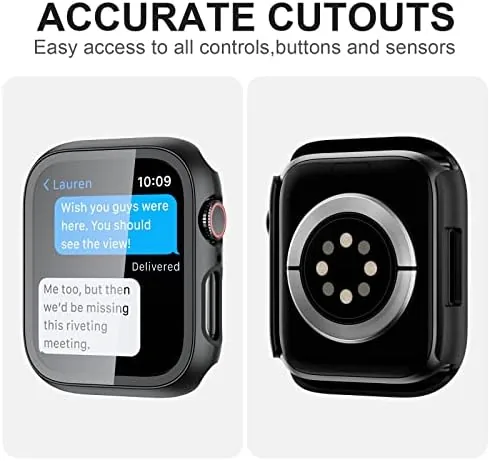 Apple Watch with the JZK case being charged on its magnetic charger