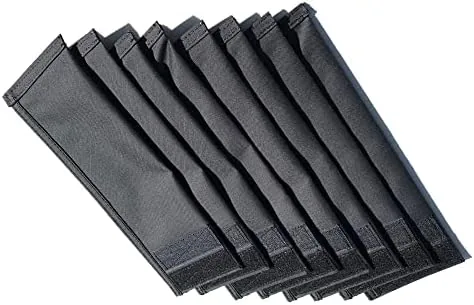Close look at the 8 pcs filler sandbags for weighted vest, Black build quality
