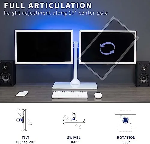 The VIVO Dual Monitor Desk Stand for 13 to 32 inch compared in context