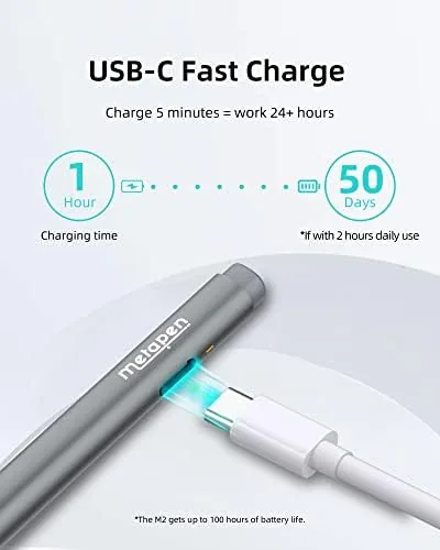 Another view of the Metapen Stylus Pen M2 for Surface (Premium, 4096 Finest Control