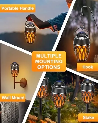 Another view of the Vanten Outdoor Bluetooth Speakers, Bluetooth 5.0 Led Flame Speaker, IPX5