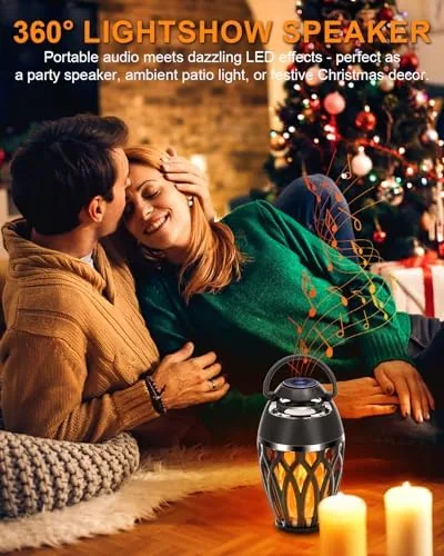 The Vanten Outdoor Bluetooth Speakers, Bluetooth 5.0 Led Flame Speaker, IPX5 compared in context