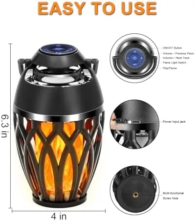 Testing the Vanten Outdoor Bluetooth Speakers, Bluetooth 5.0 Led Flame Speaker, IPX5 over two weeks