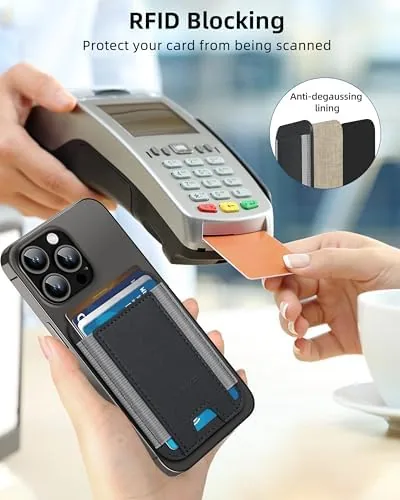 The HiWe for MagSafe Wallet, 7 Cards Holder, RFID Blocking, Stronger in real use